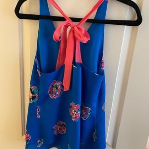 Lily Pulitzer Floral Razor Back Top